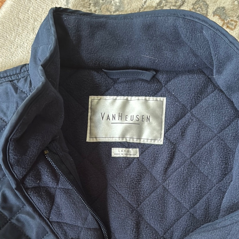 Van Heusen Dark Blue Quilted Jacket